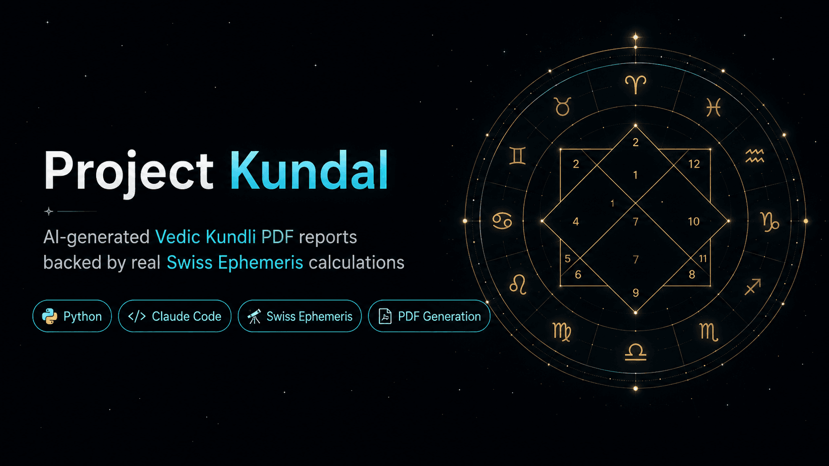 Kundli Report Generator PDF output